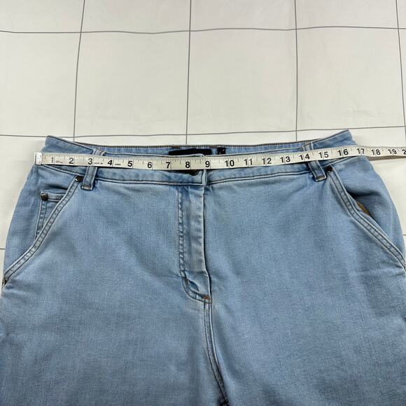 Wildfang Jeans Womens Large Blue Essential Denim Work Pant Carpenter Utility - Picture 8 of 13